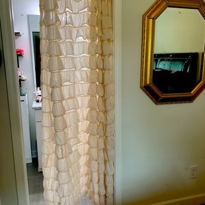 Ruffle curtain blush / light pink 72 x 70